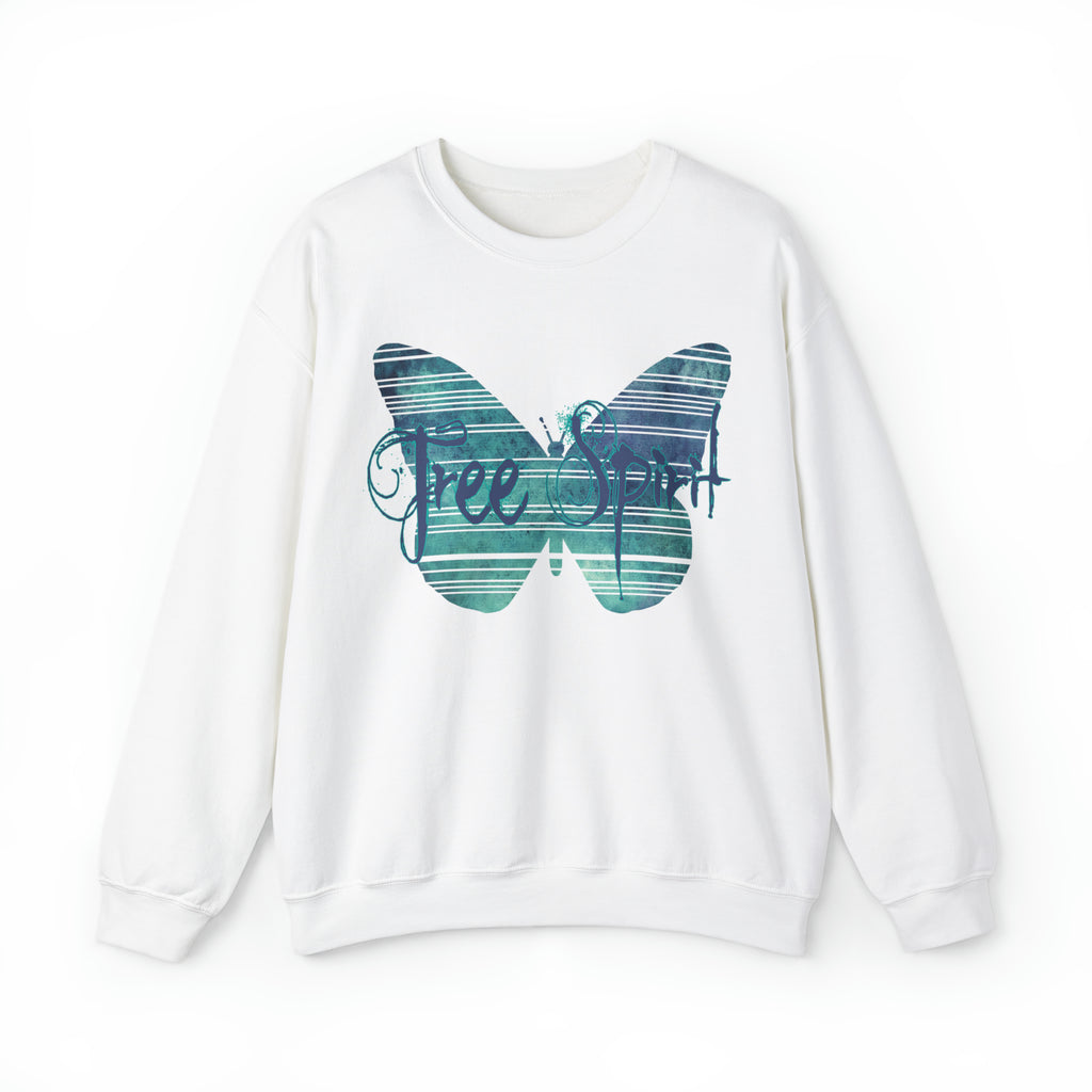 Free spirit Butterfly Print Sweatshirt 